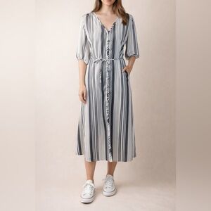 Fashion Union Black and White Shirt Dress. Excellent Condition. Size Large